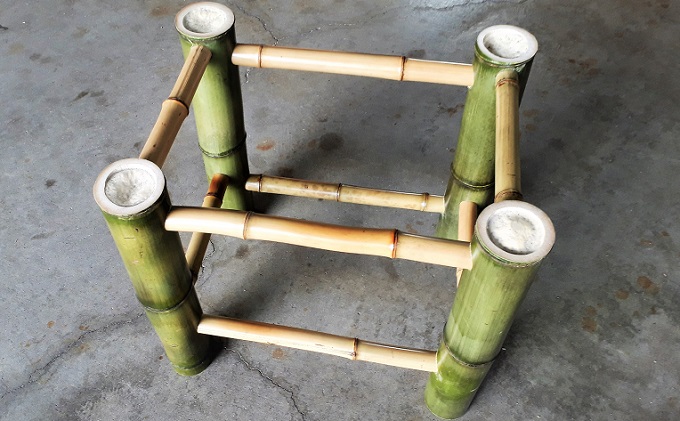 【竹工芸品】竹とい草の椅子 インテリア 家具 