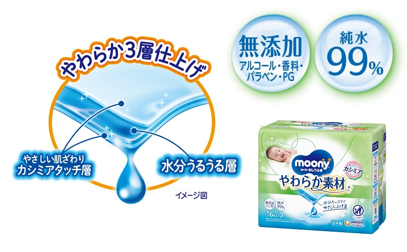 ムーニーマン 女の子用 Lサイズ 44枚×3袋・ムーニーおしり