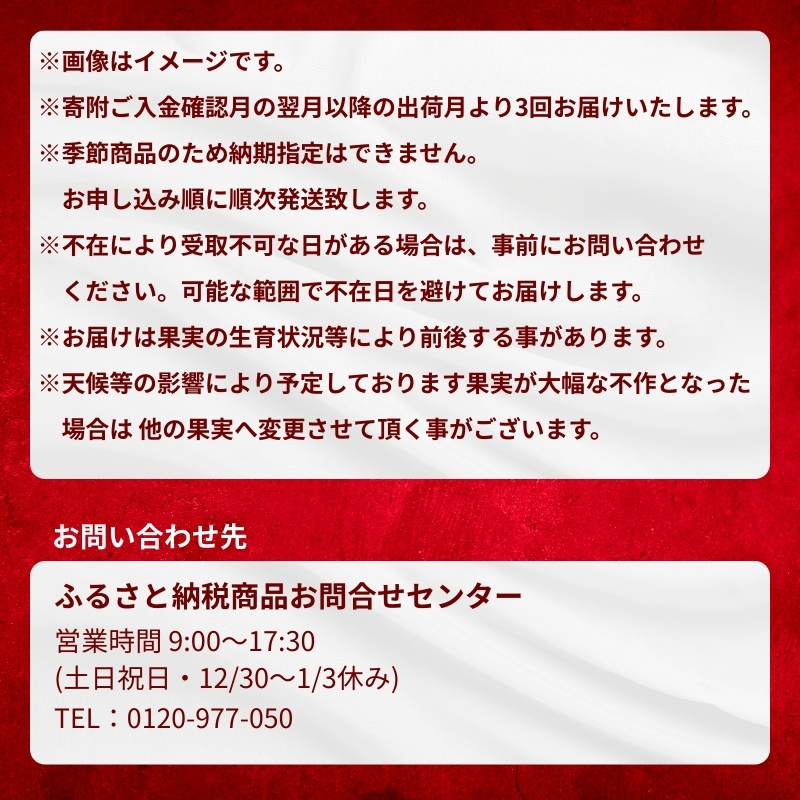 【2026年受付】 観音寺市からの特産フルーツ 定期便 年間3回