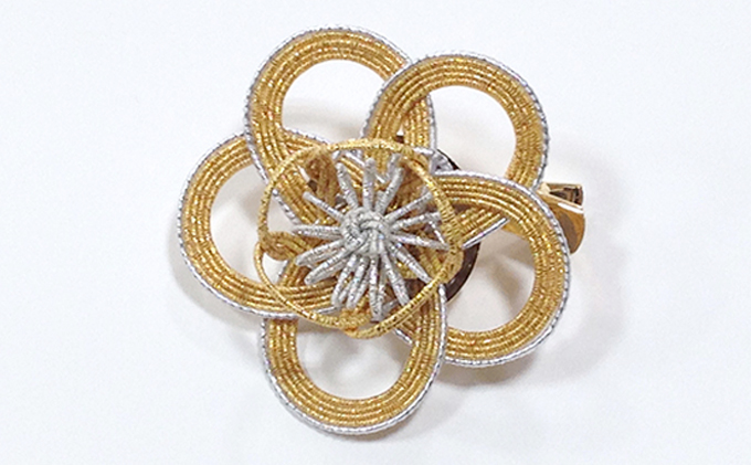 水引髪飾り・ゴールド お祝い ギフト アクセサリー ブロー