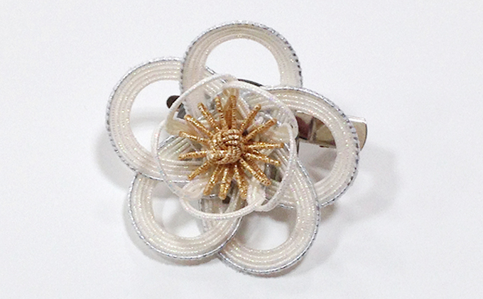 水引髪飾り・シルバー お祝い ギフト アクセサリー ブロー