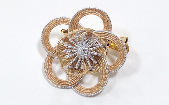 水引髪飾り・シャンパンゴールド お祝い ギフト アクセサ