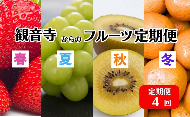 【2025年受付】 観音寺市からの特産フルーツ 定期便 年間4回