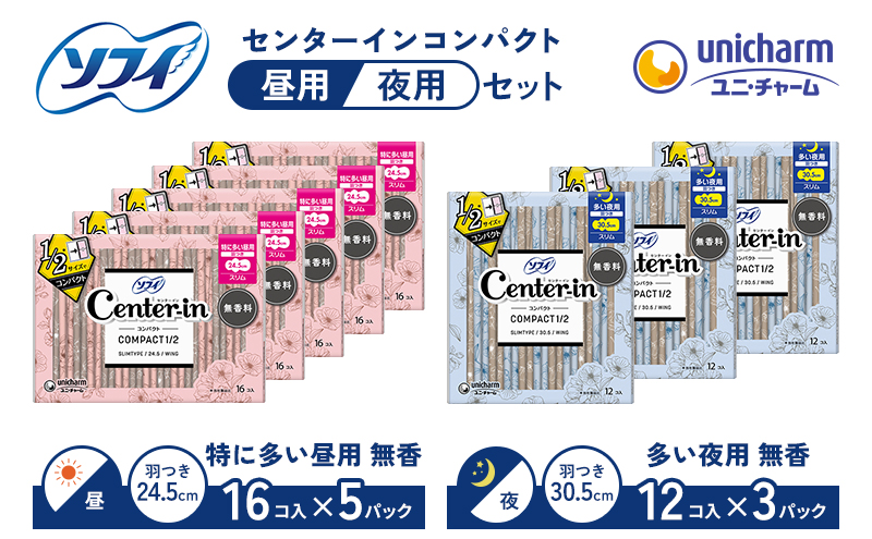ソフィ センターインコンパクトセット(持ち歩き用薄型) サ