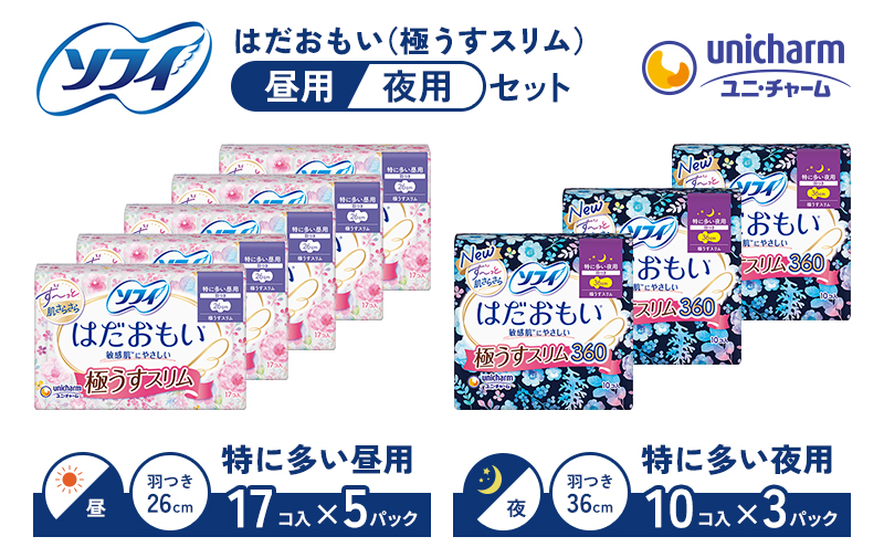 ソフィはだおもいセット(お肌にやさしい薄型) 極薄スリム