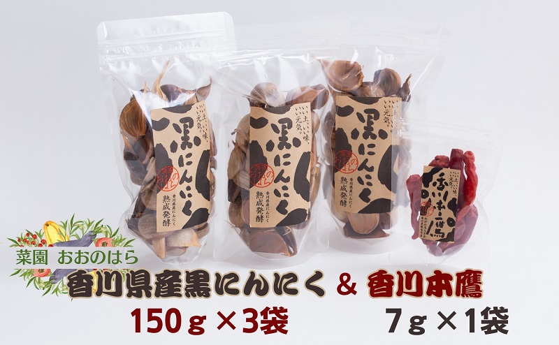 香川県産黒にんにくと香川本鷹セット 加工食品 食材 食卓
