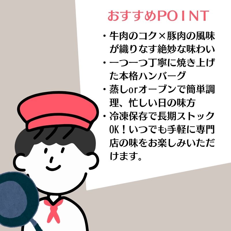 牛豚焼き上げハンバーグ　110ｇ×30個