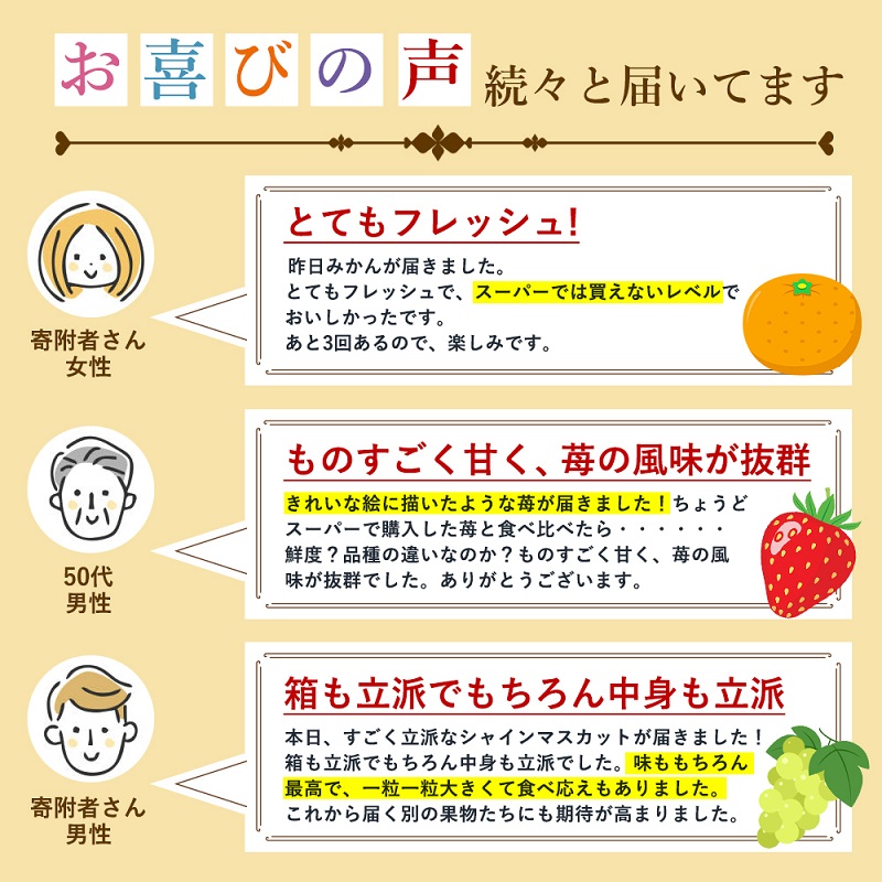 【2026年受付】 観音寺市からの特産フルーツ 定期便 年間4回