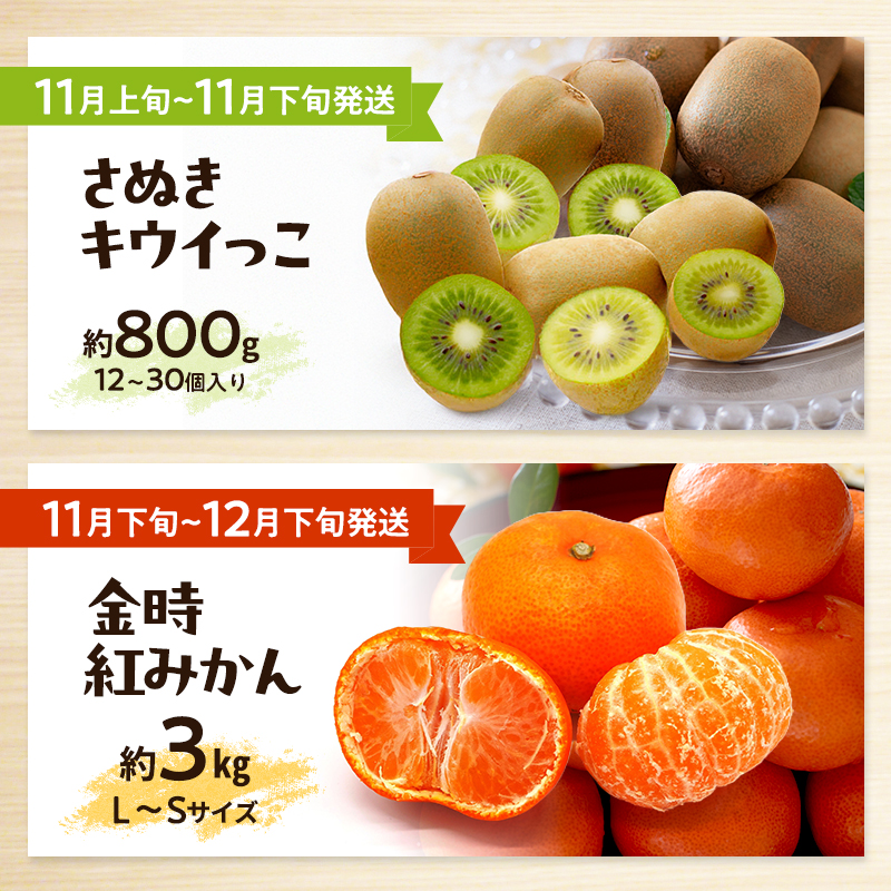 讃岐のフルーツ8回定期便【A】【香緑キウイ】【デコポン】【さぬきひめ苺】【なつたより(びわ)】【さぬきの桃】【さぬきゴールドキウイ】【さぬきキウイっこ】【小原紅早生みかん】