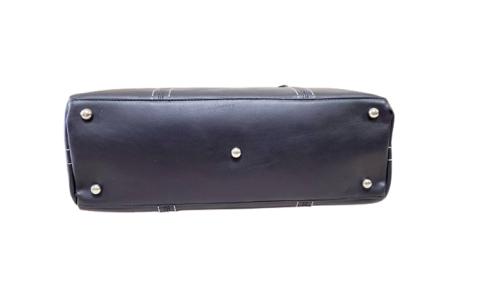 タンニンスムース A4-2WAYビジネスバッグ 日本製　ブラック