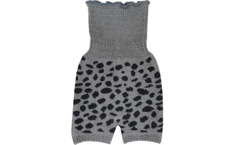 ヒョウ柄婦人腹巻付き ニットパンツ　3組セット