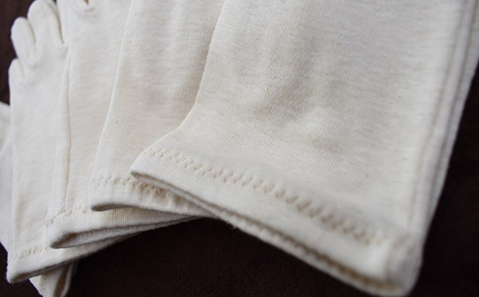 自然の肌触りオーガニックコットン手袋（1双）サイズ 2S