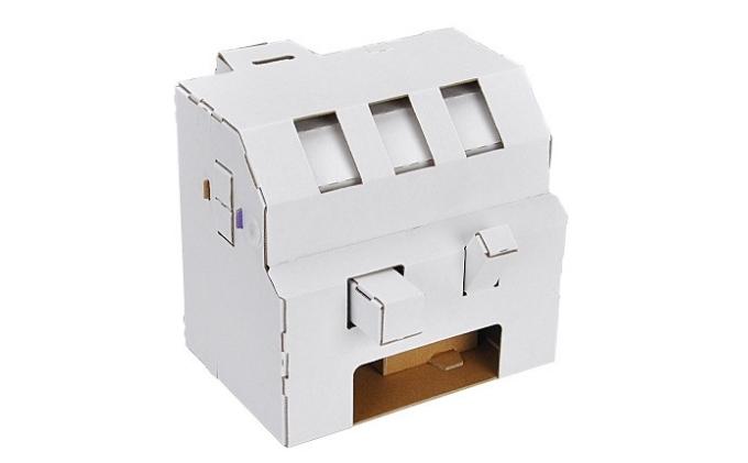 ダンボール工作　ダイヤル式金庫　うまい棒サーバー