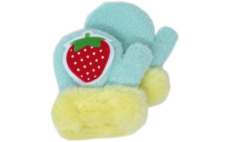 いちごワッペントドラー ミトン 子供用　2双セット