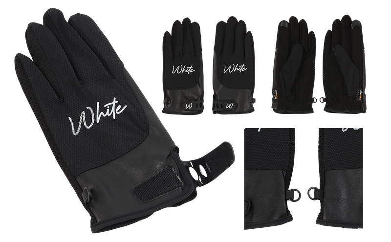 東かがわ市からお届けする【アウトドア・メンズ手袋】White-SS05ブラック