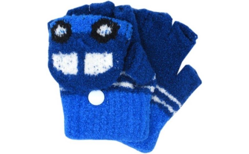 くるま指切りフード手袋 子供用　3双セット