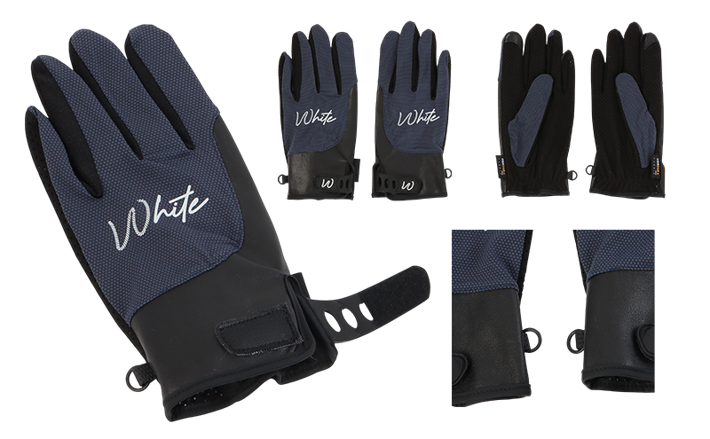 東かがわ市からお届けする【アウトドア・メンズ手袋】White-SS05ブラック