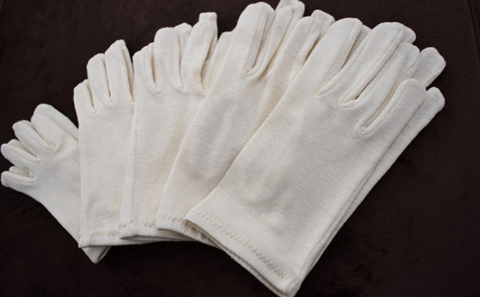 自然の肌触りオーガニックコットン手袋(1双)サイズ 3S