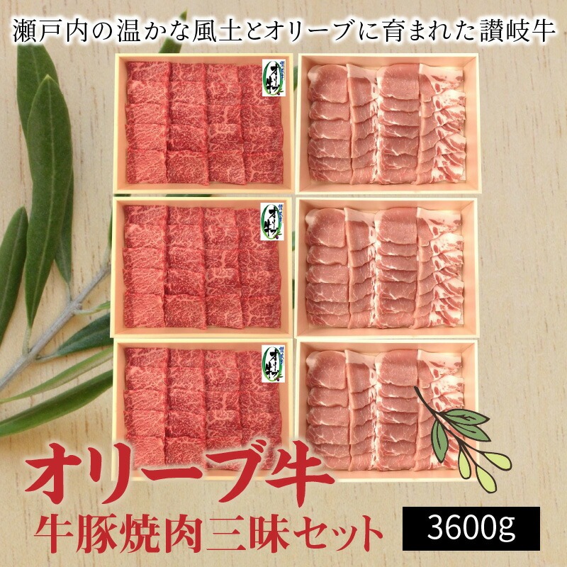 【ふるさと納税】香川県産 牛豚焼肉三昧セット(各600g×3)