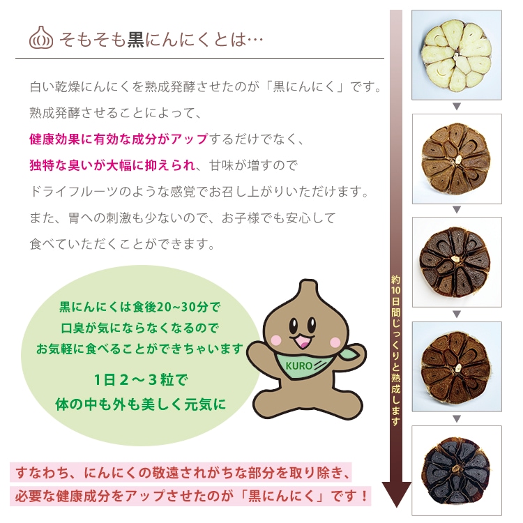 熟成　黒にんにく　(玉)　10kg　香川県産