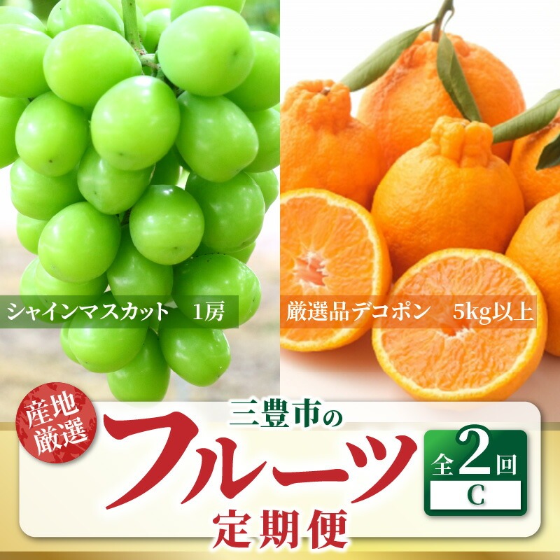 三豊市フルーツ2回お届け定期便C