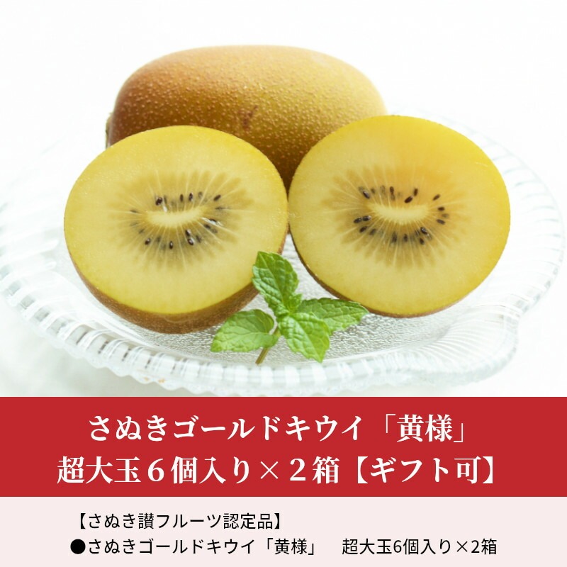 【10月下旬より】さぬきゴールドキウイ「黄様」超大玉6個入り×2箱【ギフト可】