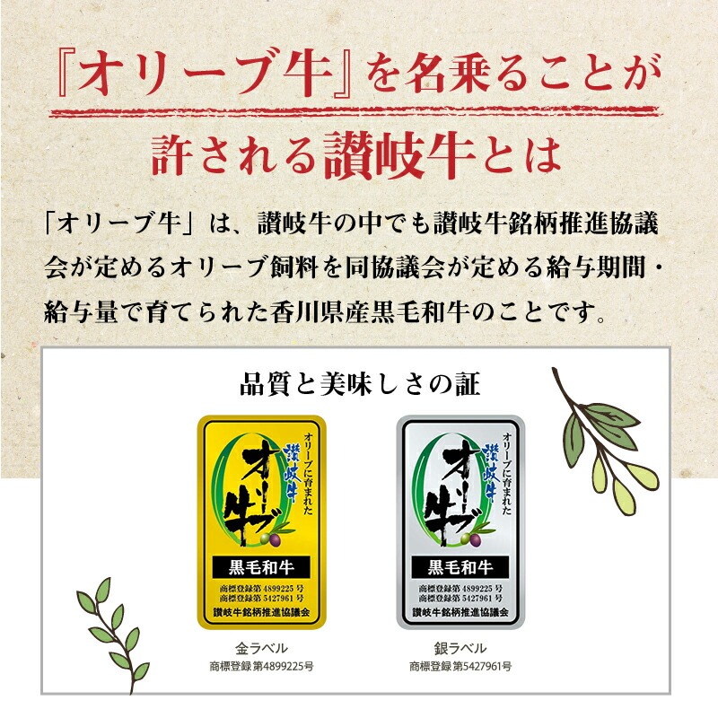 黒毛和牛オリーブ牛 もも焼肉用 約500g×2