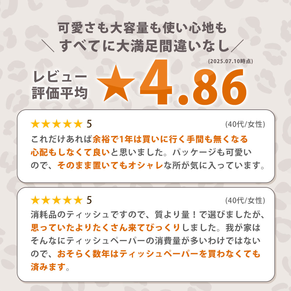 3か月ごと2回　ANIMAL Boxティッシュ 5箱×2パック