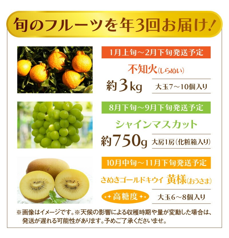 【ふるさと納税】【さぬき讃フルーツ】認定品限定!人気のフルーツ定期便(年2回)