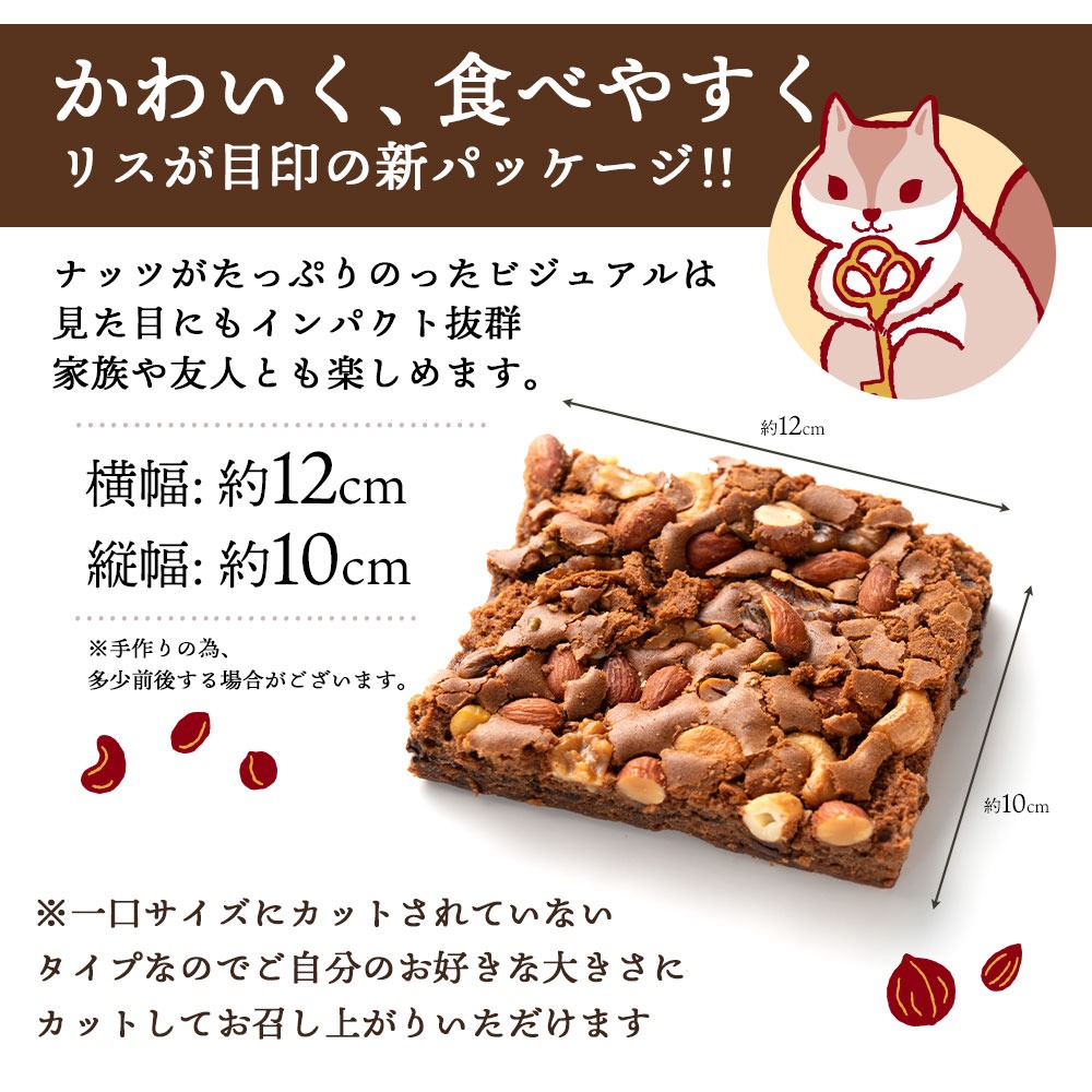 【ゆうパケット】ごろごろナッツナッツブラウニー