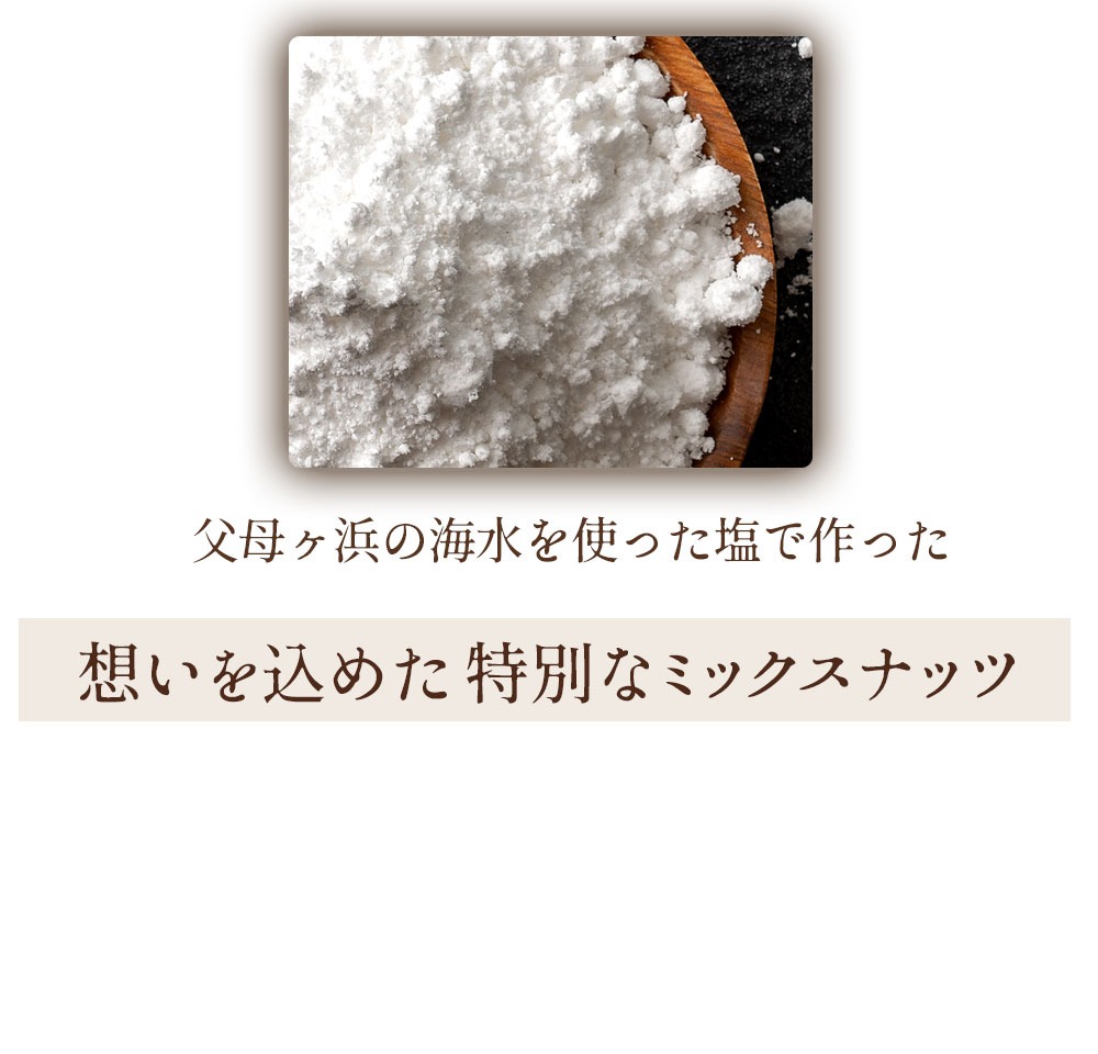 【ゆうパケット】父母の塩有塩ミックスナッツ4種　600g(300g×2袋)