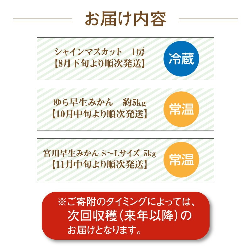産地厳選三豊のフルーツ3回定期便 M