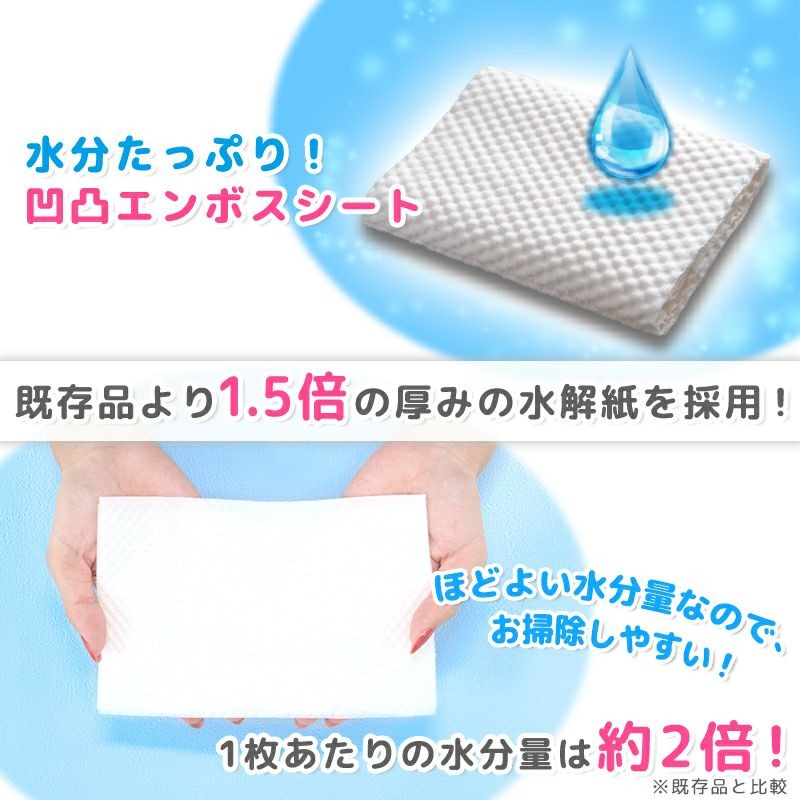 GN超厚流せるトイレクリーナー大判(12枚×2パック)×40袋×2