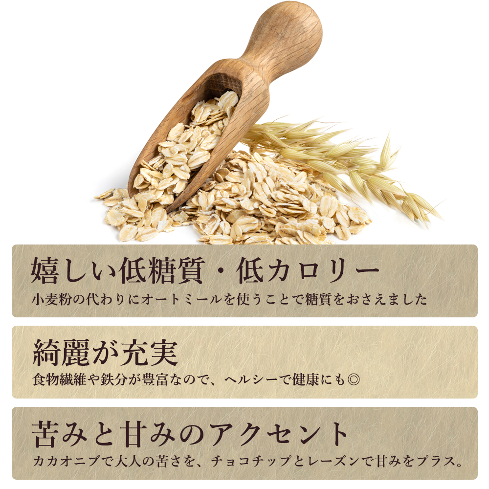 【ゆうパケット】オートミールシリアルクッキー 16枚