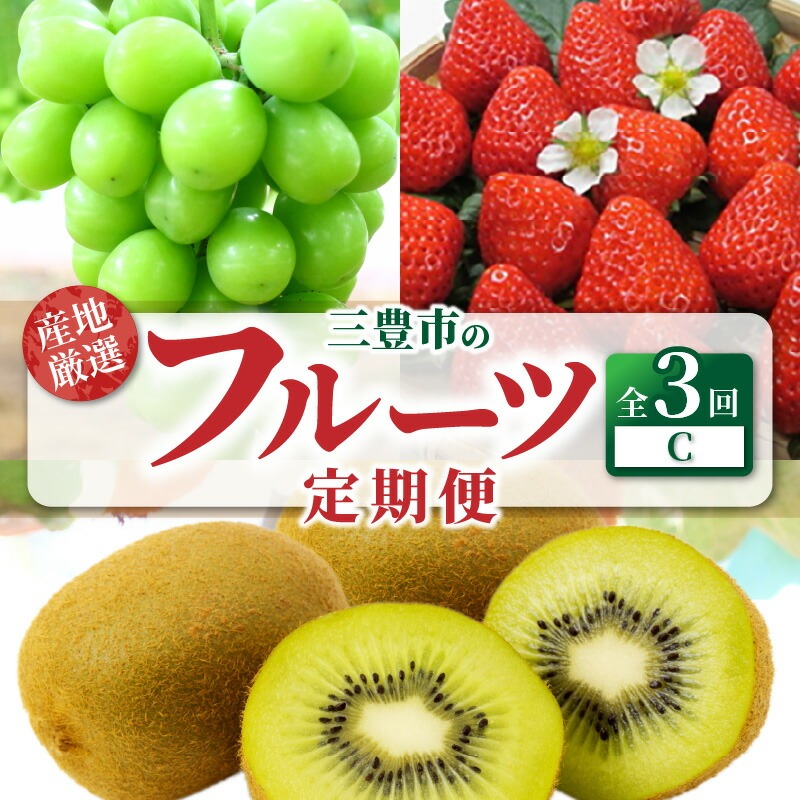 産地厳選三豊のフルーツ3回定期便C