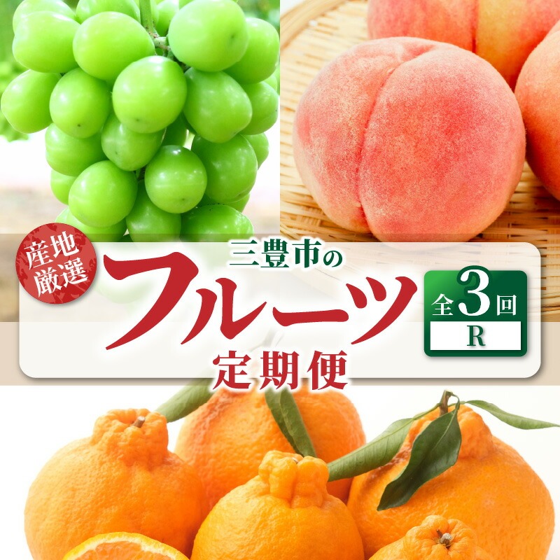 【ふるさと納税】産地厳選三豊のフルーツ3回定期便 R