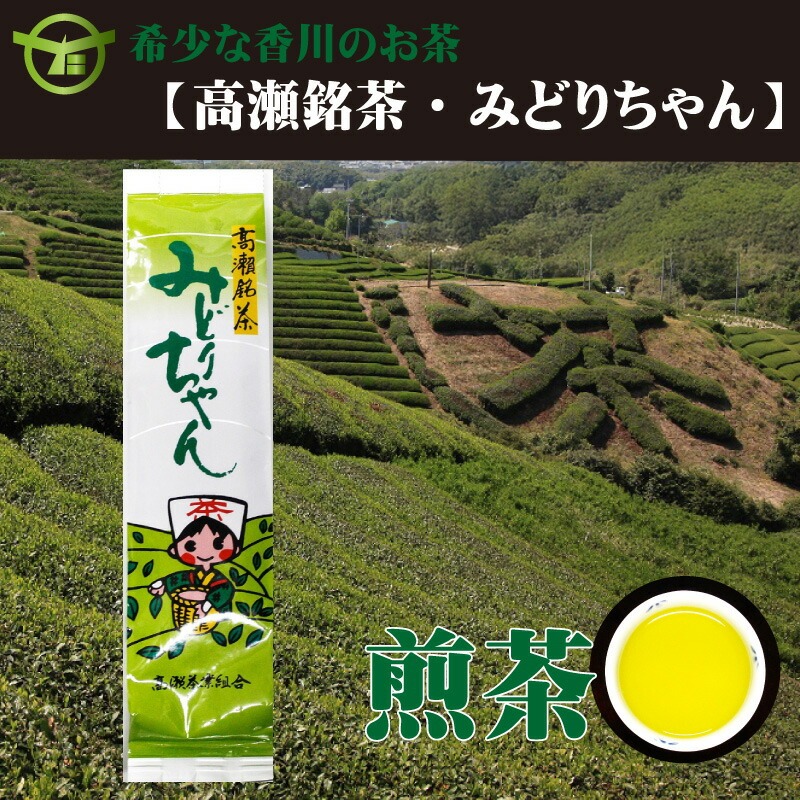 希少なお茶【高瀬銘茶】みどりちゃん煎茶（100ｇ×100袋）（三-128）