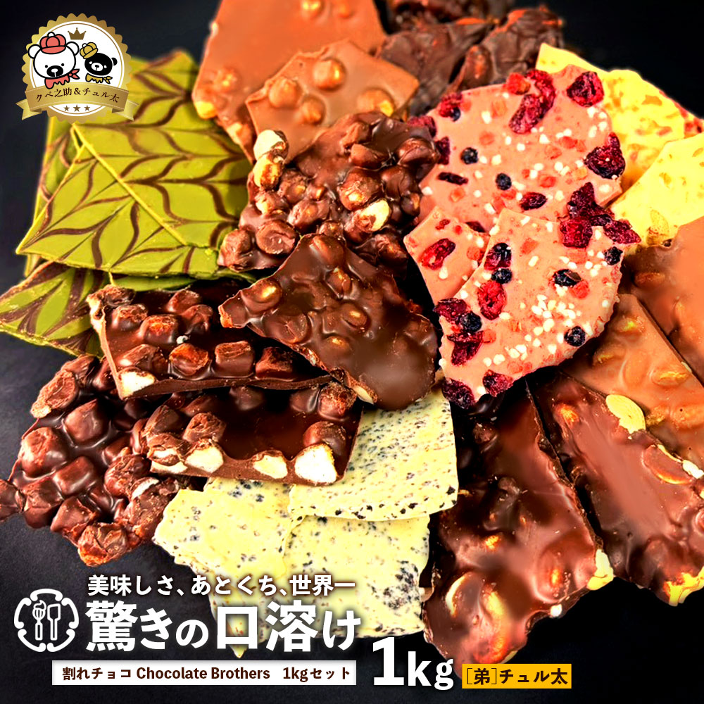 【ふるさと納税】クベ之助とチュル太山盛りChocolateBrothers 1kg【欲張りチュル太(弟)】
