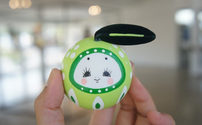 【 小豆島 】小豆島オリーブ姫だるま（緑）