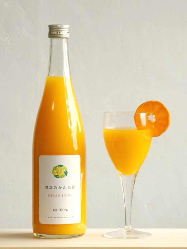 豊島みかん果汁 720ml×2本 果物類 柑橘類 みかん