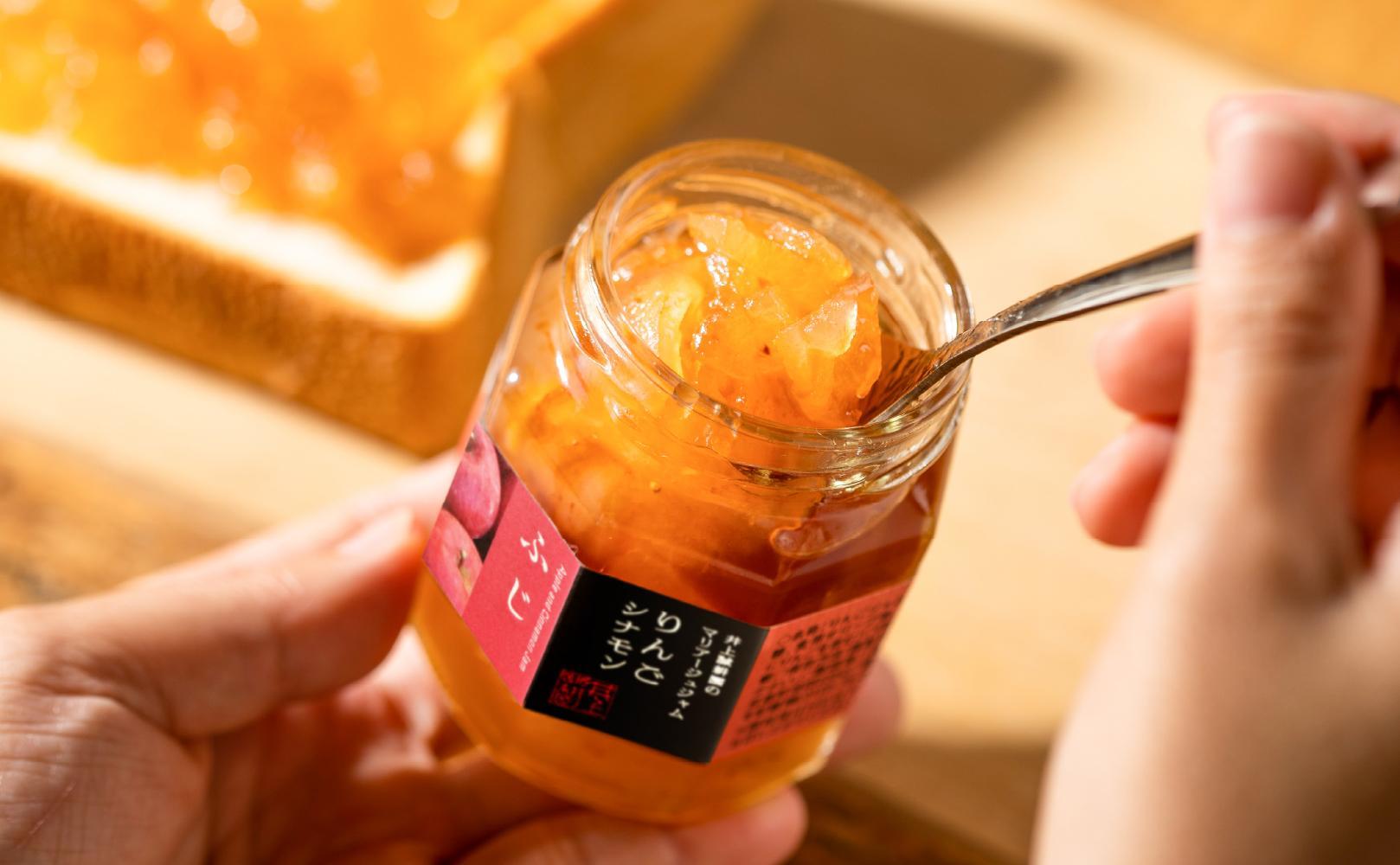 井上誠耕園 りんごとシナモンのジャム(ふじ)3個セット