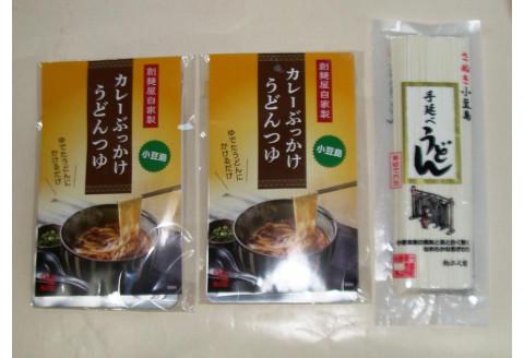 ぶっかけ小豆島カレーうどんセット（カレーうどんつゆ200ｇ×2・さぬき手延べうどん180g×1）