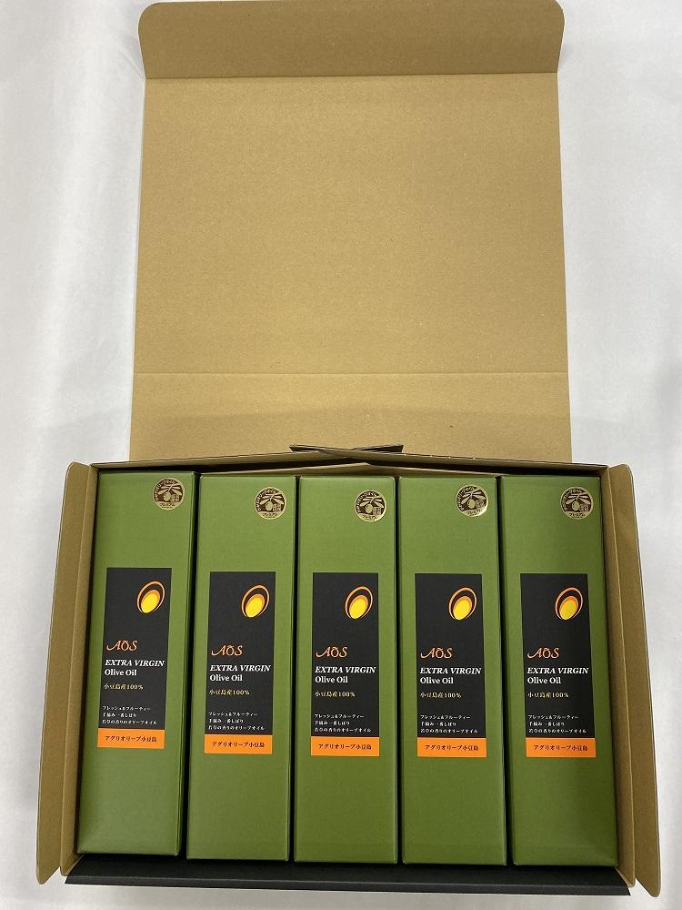 小豆島産100％エキストラバージンオリーブオイル＜182g×5本セット＞