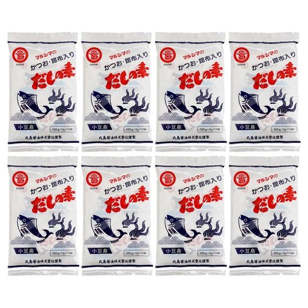 小豆島 丸島醤油 マルシマだしの素 100ｇ袋入（10g×10包） ８袋