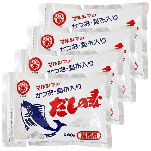 小豆島 丸島醤油 マルシマだしの素 業務用500g袋（10g×50袋）4袋
