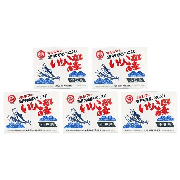 小豆島 丸島醤油 マルシマいりこだしの素 128g箱入 5個