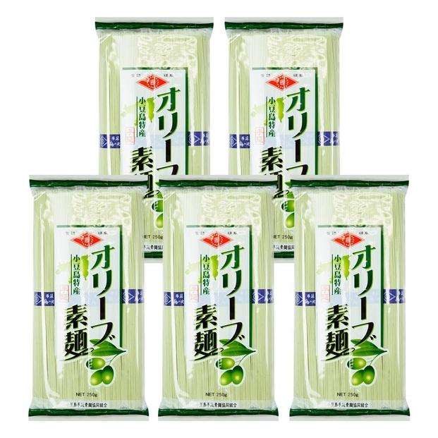 小豆島手延素麺 オリーブ素麺 単品5袋 1袋250g（50g×5束） 