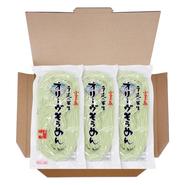 小豆島手のべ半生オリーブそうめん  単品3袋 （180g×3袋） 