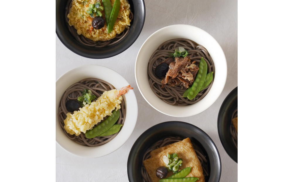 さぬき小豆島　手延冷凍調理そば6食セット（えび天２/牛肉２/かきあげ２）