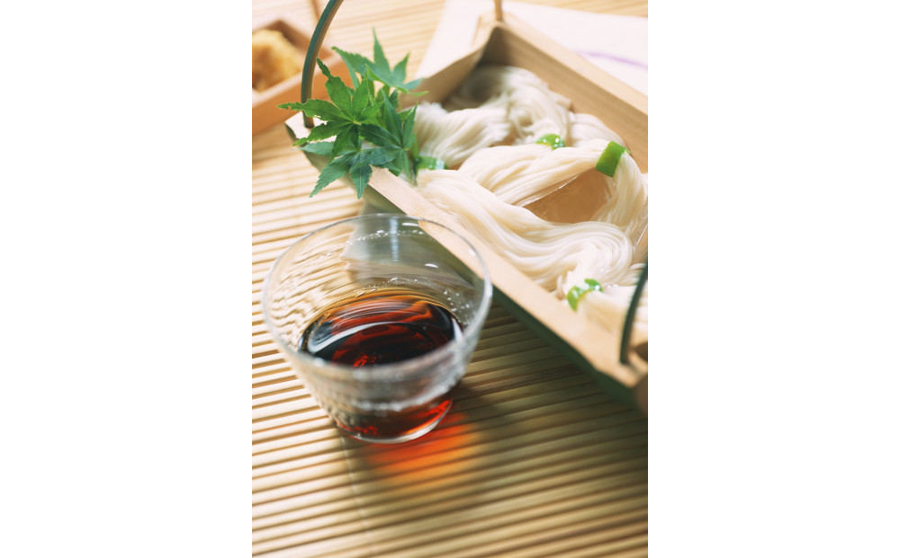 マルキン 島の光めんつゆ3本とそうめんセット（300g×6）